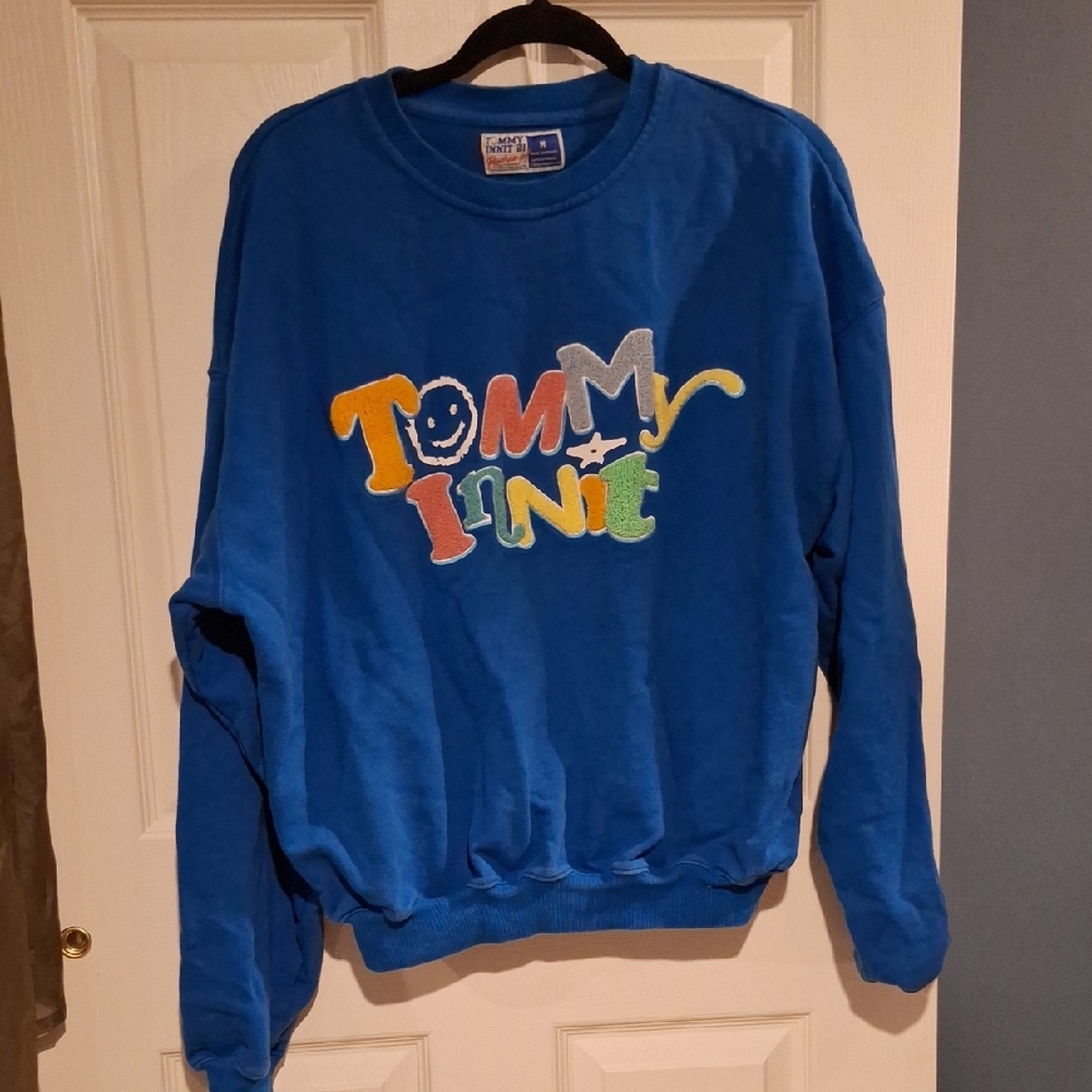 TommyInnit Limited Edition Blue Crewneck Pullover Unisex Sweatshirt Medium